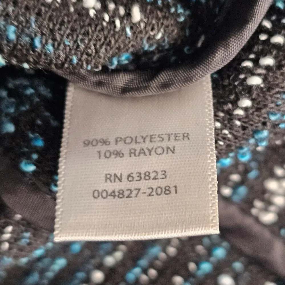 Christopher and Banks Boucle Short Jacket Women's Size L Multicolor Tweed Zipper